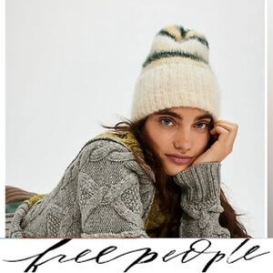 Free People Groove Striped Beanie❤️ NWOT